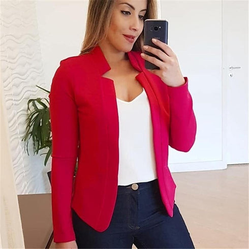 2021 Autumn and Winter New   Solid Color Leisure Professional Small